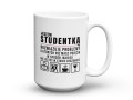 Ceramiczny kubek dla studentki na prezent z humorem 450 ml