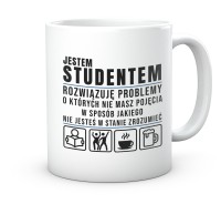 Zabawny kubek dla studenta – Upominek dla chłopaka na studia