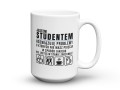 Ceramiczny kubek dla studenta na prezent z humorem 450 ml
