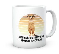 Oryginalny kubek z motywem surykatki – Prezent dla współpracownika