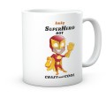 Ceramiczny kubek dla chłopaka z motywem superbohatera i imieniem 330 ml