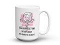 Śmieszny kubek z napisem Zgodziłabym się z tobą do pracy 450 ml