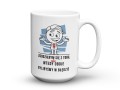 Ceramiczny kubek z nadrukiem do biura prezent dla kolegi 450 ml
