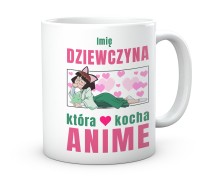 Kubek z nadrukiem mangowym – Prezent dla dziewczyny, która kocha anime