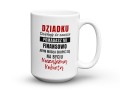 Śmieszny gadżet prezent dla dziadka od wnuczki kubek z nadrukiem 450 ml