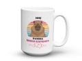 Kubek kapibara dumna babcia z imieniem 450 ml