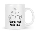 Śmieszny kubek z kotem do pracy 330 ml