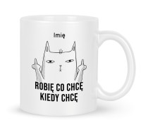 Kubek z nadrukiem grafiki Robię co Chcę
