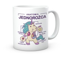 Wyjątkowy kubek z nadrukiem Anatomia Jednorożca 