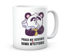 Zabawny kubek z nadrukiem Panda – Oryginalny prezent dla pracownika