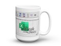 Kubek do pracy z napisem Freak In The Sheets 450 ml