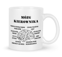 Zabawny kubek dla kierownika z motywem podziału mózgu