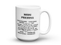 Kubek 450 ml na prezent dla prezesa w kartoniku z okienkiem
