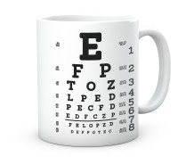 Kubek tablica okulistyczna Snellena