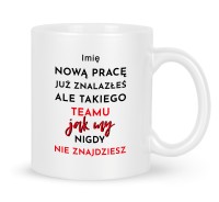 Personalizowany kubek na pożegnanie z pracy dla kolegi 