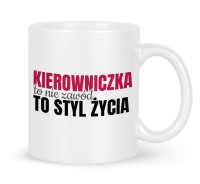 Elegancki, personalizowany kubek dla kierowniczki jako idealny gadżet