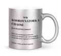 Srebny kubek Koordynatorka Chaosu z imieniem dla niej