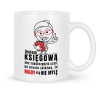 Zabawny kubek ceramiczny dla księgowej z nadrukiem
