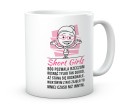 Biały kubek ceramiczny z nadrukiem Małej Mi