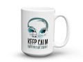 Kubek z nadrukiem Keep Calm Earthlings Are Strange