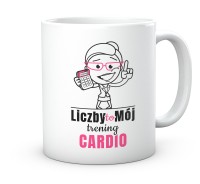 Dowcipny kubek dla księgowej liczby to mój trening cardio