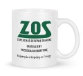 Biały kubek dla emerytki z połyskiem od koleżanek i kolegów