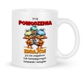 Ceramiczny kubek pożegnalny z nadrukiem złe kaczki
