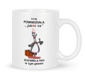 Ceramiczny kubek na pożegnanie koleżanki z pracy