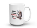 Kubek biurowy z napisem kawa bo morderstwo jest złe 450 ml