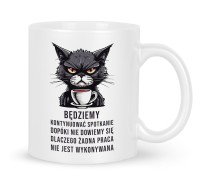 Członkowie zespołu łączą siły nad nowym zadaniem czyli ceramiczny kubek do pracy Nasze spotkanie