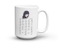 Kubek pismo kana japońska tablica symboli katakana