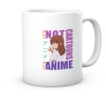 Kubek z nadrukiem dziewczyny w okularach styl anime