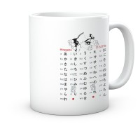 Kubek tablica Hiragana – Edukacyjne naczynie dla każdego otaku
