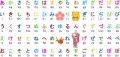Tablicą pisma hiragana z japońskim kotem szczęścia i origami na kubku