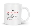Kubek podziękowanie za wspólną pracę biały