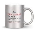 Kubek podziękowanie za wspólną pracę srebrny