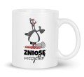 Kubek 330 ml z napisem Zniosę Wszystko