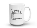 Ceramiczne naczynie o pojemności 450 ml z obustronnym słowniczkiem biurowego humoru