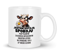 Kubek z Nadrukiem Krowy Wewnętrzny Spokój