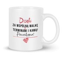 Kubek na pożegnanie z pracy dla współpracownika