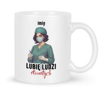 Kubek dla kobiety chirurga Lubię ludzi otwartych
