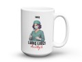 Personalizowany kubek 450 ml dla lekarki z grafiką chirurg i miejscem na imię