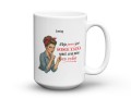 Personalizowany kubek pin-up z miejscem na imię 450 ml