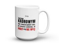 Kubek ceramiczny z motywem HR i biurowym 450 ml