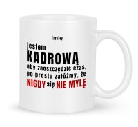 Kubek ceramiczny z nadrukiem dla menedżerki działu kadr