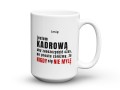 Kubek ceramiczny z motywem HR dla kobiety 450 ml