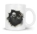 Biały kubek ceramiczny z motywem horroru 330 ml