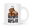 Śmieszny kubek z motywem groźnej kapibary 330 ml