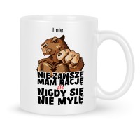Kubek Kapibara Nigdy się Nie Mylę – Śmieszny Prezent dla Szefa i Managera