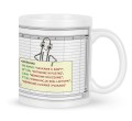 Biały kubek Excel z personalizacją imienia i Panem Spinaczem 450 ml